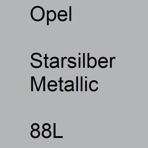 Opel, Starsilber Metallic, 88L.